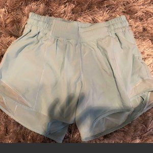 Lululemon Women's Light Blue Shorts Size 6 Tall